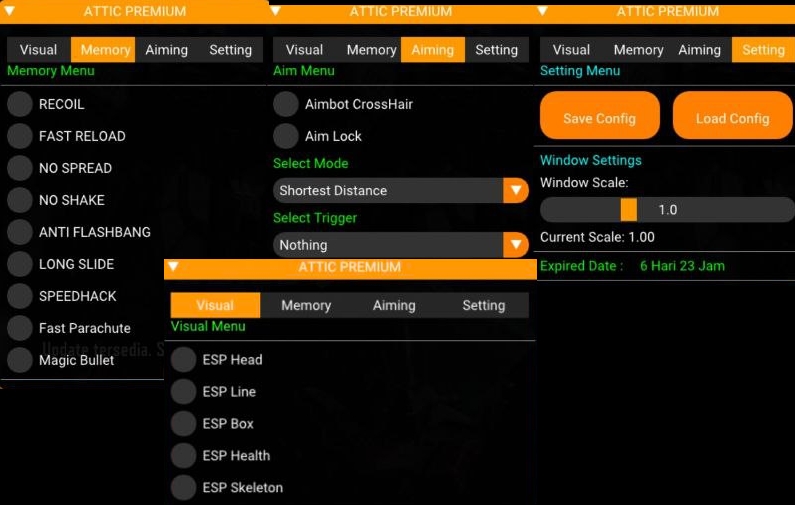 Attic android Cheat For COD MOBILE