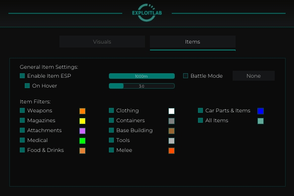 EXLAB Cheat For DAYZ