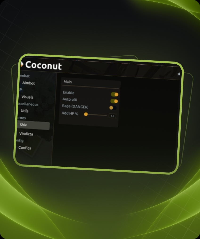 COCONUT Cheat For DEADLOCK