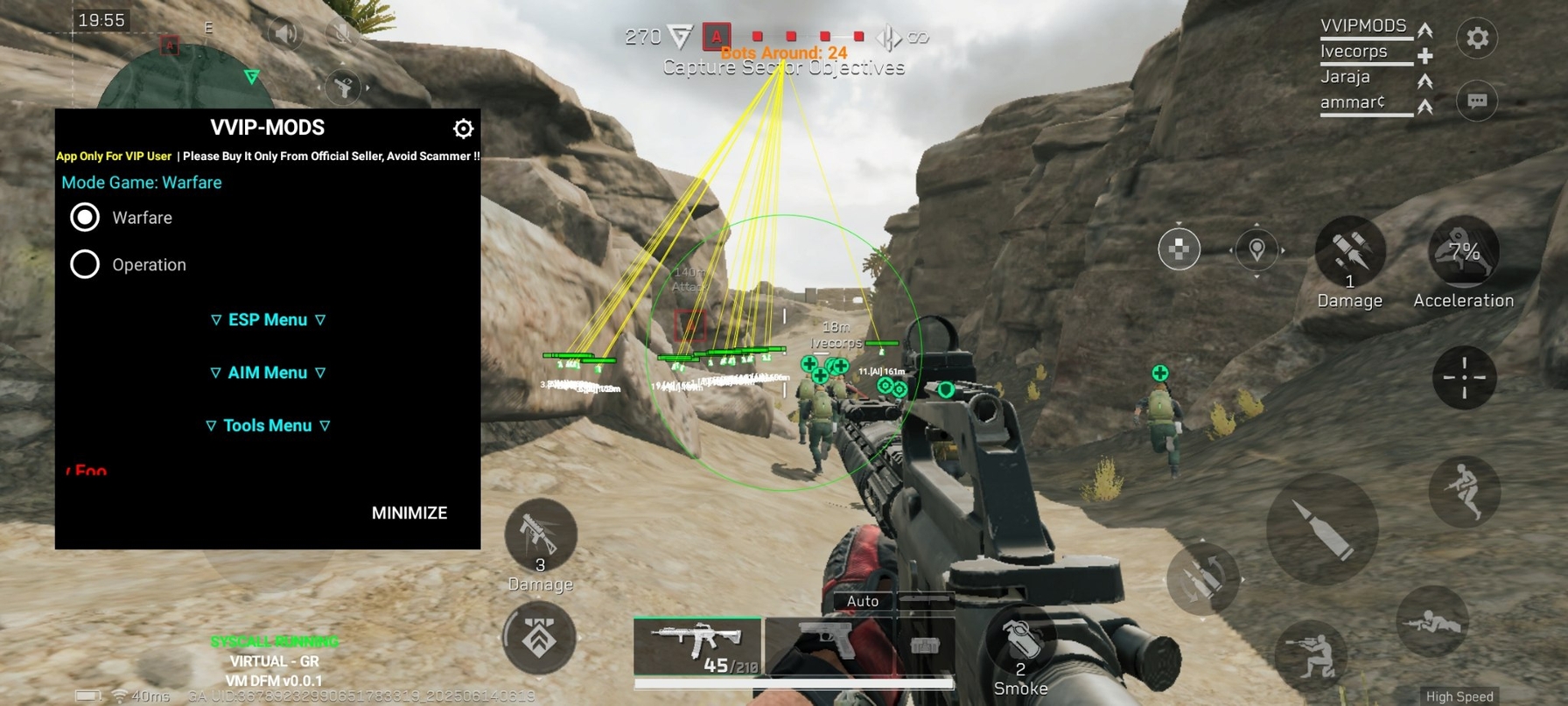 VIP Cheat For DELTA FORCE MOBILE