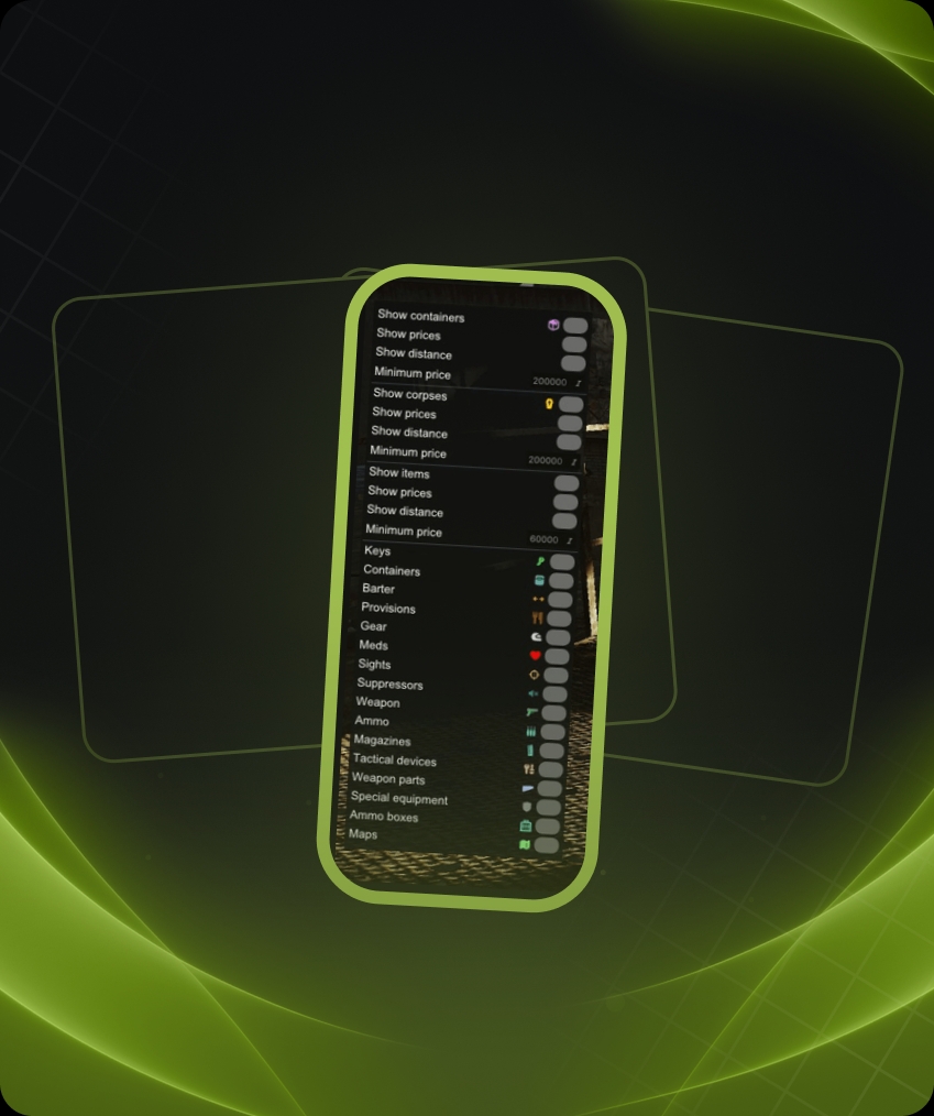 SMG RADAR Cheat For Escape From Tarkov